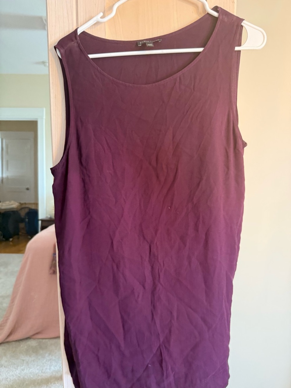 Eileen Fisher Sleeveless Scoop Neck Tank - Plum
